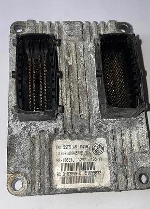 Блок управления двигателем эбу fiat 51899832