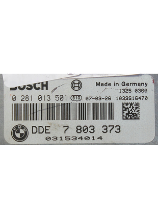 Блок управления двигателем эбу bmw e60 e90 e83 m47 2.0d 7803373 0281013501 3