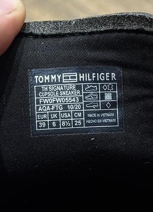 Кожаные кроссовки tommy hilfiger, размер 39 6