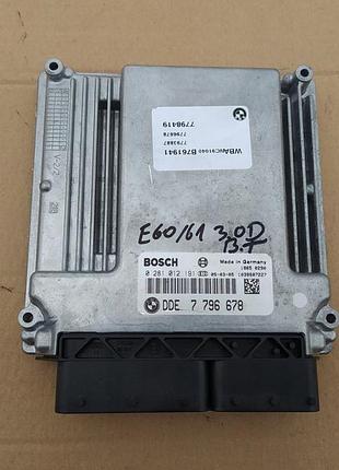 Блок управління двигуном ебу bmw dde7796678 5 e60 e61 3.0d