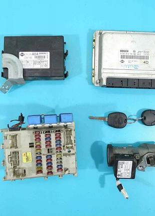 Блок управления двигателем эбу ний комплект nissan almera n16 2.2 td 0281010708