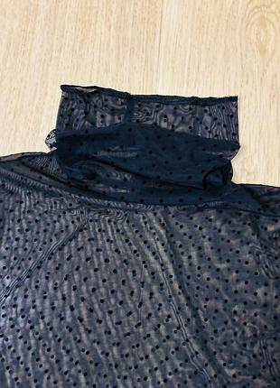 Лонгслів жіночий сітка прозорий intimissimi чорного кольору розмір s в ідеальному стані