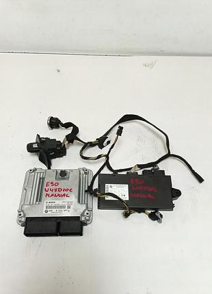 Блок управления двигателем эбу комплект двигуна bmw e90 2.0d n47 8512047 0281017520