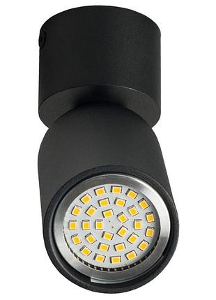 Подсветка тубус накладная поворотная al-79/1 gu10 sbk ip20 brille 26-811