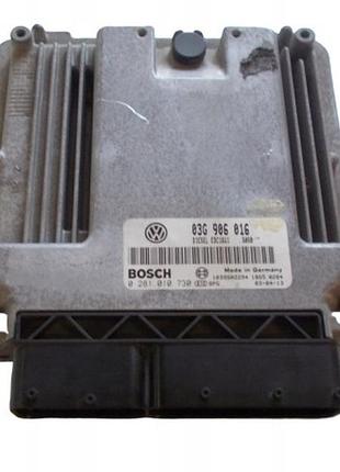 Блок управління двигуном ебу bosch 03g906016 0281 010 730
