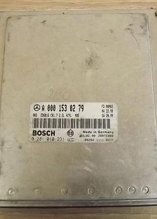 Блок управления двигателем эбу bosch a0001530279 0281010231