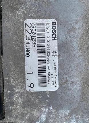 Блок управління двигуном ебу а fiat 73501235 0281010344