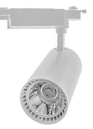 Светильник трековый поворотный led kw-214/26w nw wh brille 33-004