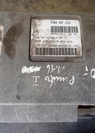 Блок управления двигателем эбу fiat punto 1.2 iaw6f.s3 7787317 iaw6fs3