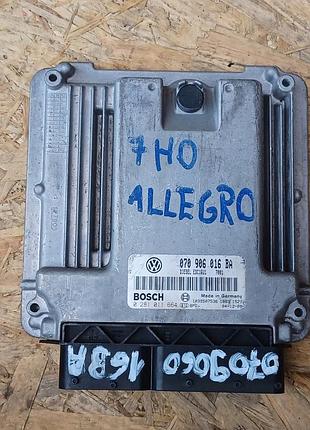 Блок управления двигателем эбу двигуна volkswagen t5 2.5 tdi 130км 070906016ba