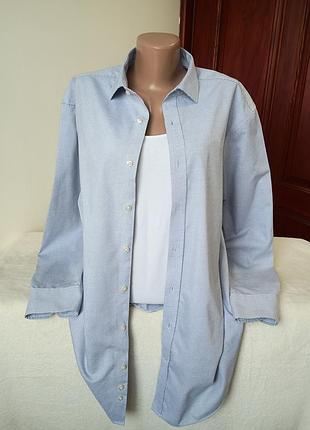 Стильна люксова сорочка m&s xl/xxl/xxxl роз