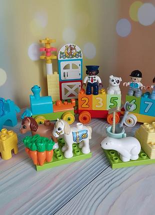 Большой набор деталей конструктора lego duplo
