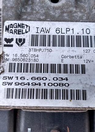 Блок управления двигателем эбу magneti marelli 9649410080 2