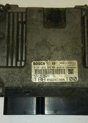 Блок управления двигателем эбу двигунний fiat alfa romeo 1.9 multijet 0281010998 55193521