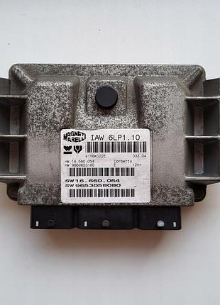 Блок управления двигателем эбу peugeot citroen c5 2.0 16v 9653058080 iaw6lp110