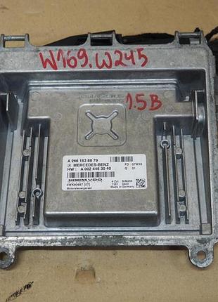 Блок управления двигателем эбу мотокомпьютер 2.0 b mercedes-benz w169 w245 a2661538879 5wk90957