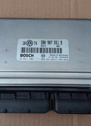 Блок управління двигуном ебу audi a6 c5 2.8 v6 amx 3b0907551b 0261206111