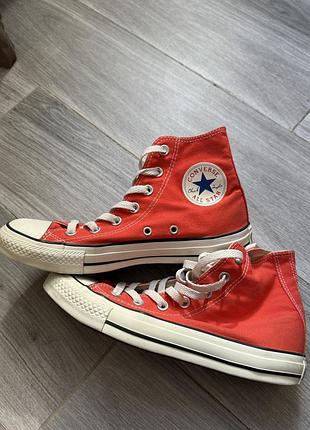 Кросівки converse all star, розмір 39, помаранчеві високі