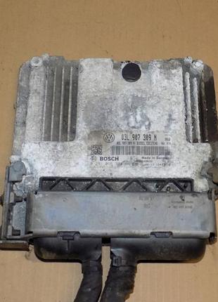 Блок управления двигателем эбу bosch 03l907309n 0281016374