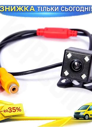 Ku камера заднього виду universal fit з led підсвічуванням універсальна провідна 140 градусів для авто uni2l_k