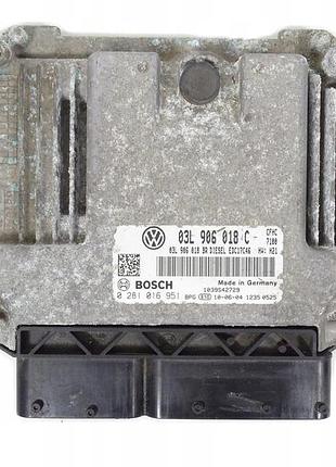 Блок управления двигателем эбу двигуна skoda octavia ii 2.0tdi 2004-2013-cfhc cfh