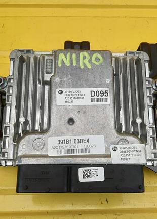 Блок управления двигателем эбу kia niro, а двигуна 1.6 гібрид 391b-03de4