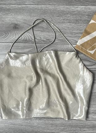 Топ zara металік блискучий