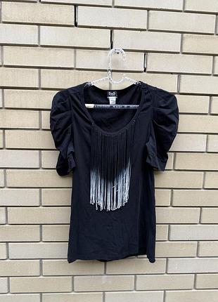 Чорна футболка жіноча d&g