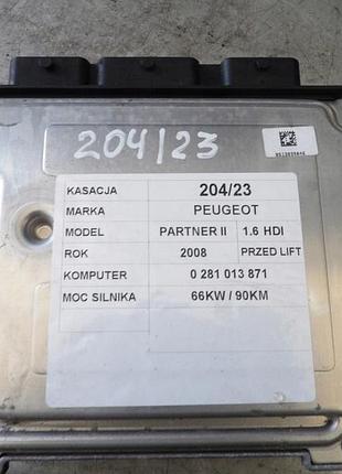 Блок управления двигателем эбу собачого двигуна 0281013871
