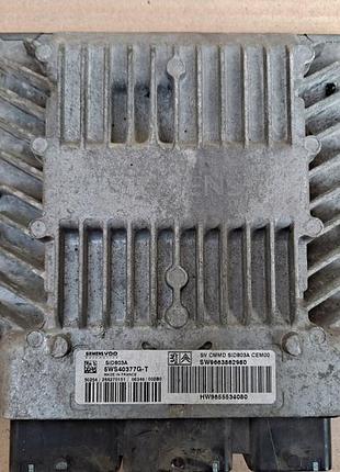 Блок управления двигателем эбу citroen peugeot 5ws40377g-t 9663862980 5ws40377gt
