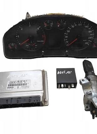 Блок управління двигуном ебу audi a6 c5 97-2.5tdi v6 ake driver start-up kit 4b0907401h