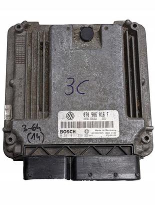 Блок управления двигателем эбу volkswagen touareg 2.5tdi 070906016f 0281011258