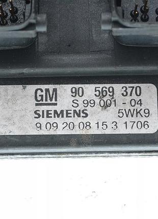 Блок управления двигателем эбу opel 90569370 3