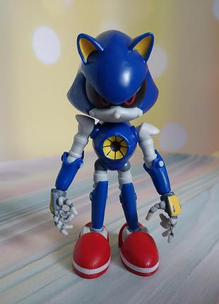 Коллекционная фигурка металл соника (metal sonic) из видеоигр о ежиках соника от компании jakks pacific