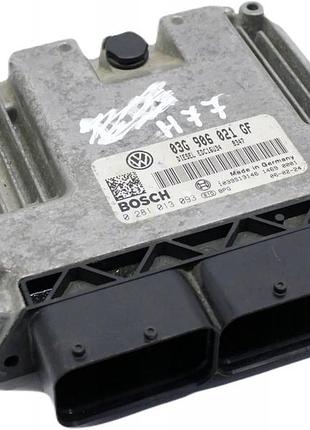 Блок управления двигателем эбу volkswagen golf v 03g906021gf 0281013093 2.0 tdi