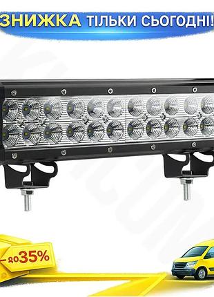 Ku фара світлодіодна brevia universal fit 72w 6000lm для автомобілів та мотоциклів прожектор для освіт uni2l_k