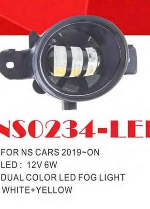 Фари дод.модель nissan cars/ns-0234l/led-12v6w/dual/ел. проводка
