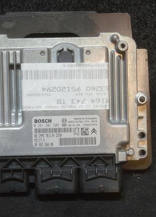 Блок управління двигуном ебу peugeot 3008 1.6vti 9666326080
