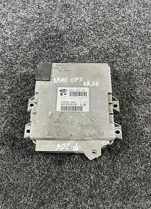 Блок управления двигателем эбу peugeot 206 1.4 iaw 1ap.90 іммо вимкнений 9639908380