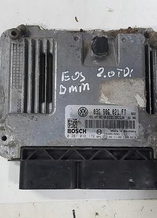Блок управления двигателем эбу volkswagen eos 06-10r 2.0 tdi bmm engine 03g906021ft 0281013172
