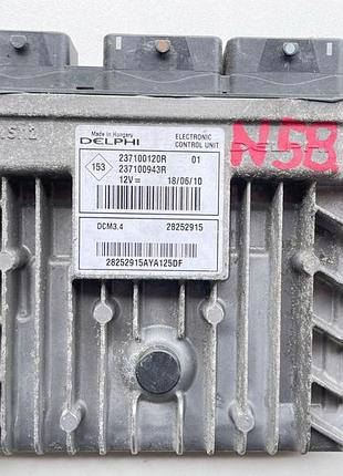 Блок управления двигателем эбу renault 28252915