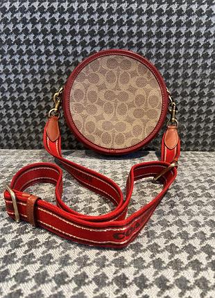 Оригінальна шкіряна сумка coach