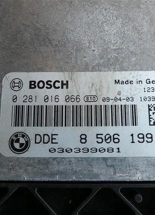 Блок управления двигателем эбу bmw 5 e60 e61 2.0d 0281016066 5