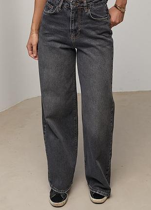 Джинси wide leg прямого крою