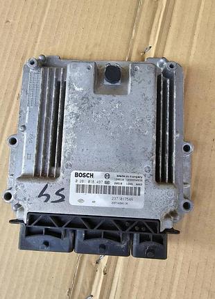Блок управления двигателем эбу 0281018497 renault trafic ii