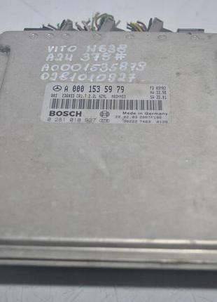 Блок управления двигателем эбу двигуна mercedes-benz vito w638 a0001535979 0281010827