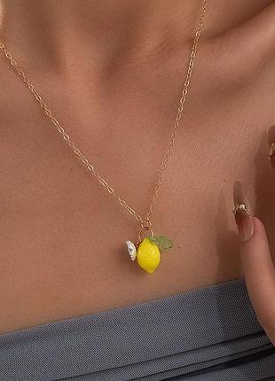 Подвеска lemon, кулон лимончик 4
