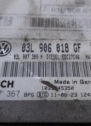 Блок управления двигателем эбу scirocco 08r-2.0 tdi двигун 03l906018gf 2