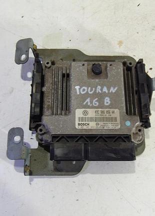 Блок управления двигателем эбу двигунний volkswagen touran i 1.6 fsi 03c906056ah 0261s02042