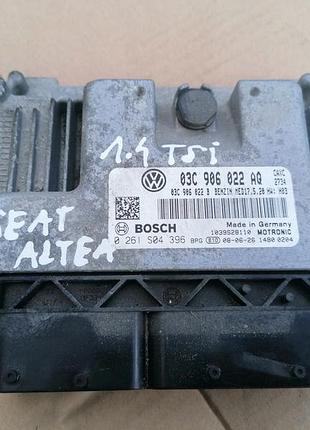 Блок управления двигателем эбу 03c906022aq seat leon ii 1.4 tsi